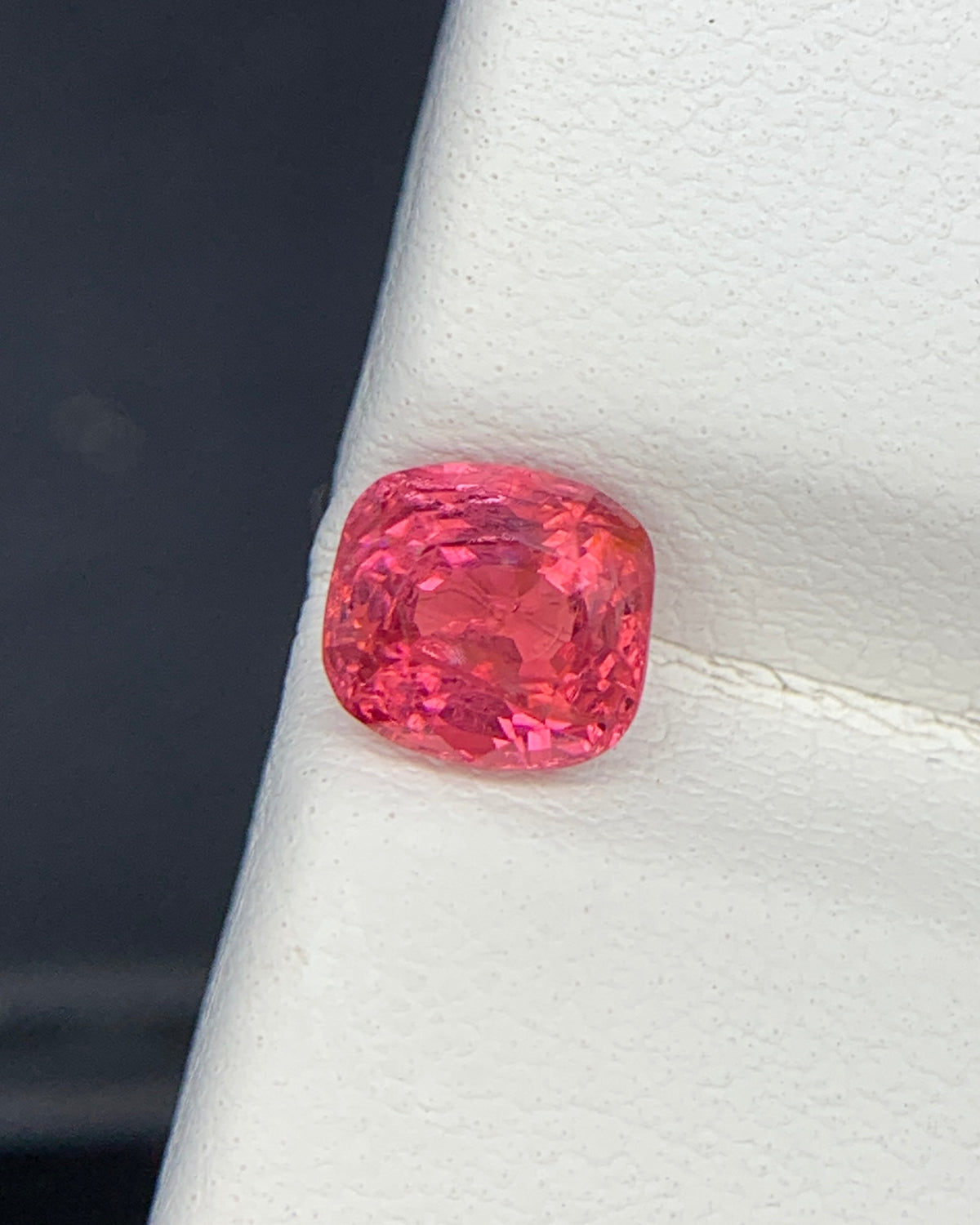 Natural Red Spinel 1.07 Carat 5.8x5.3 MM Cushion Shape Faceted Gemstone 