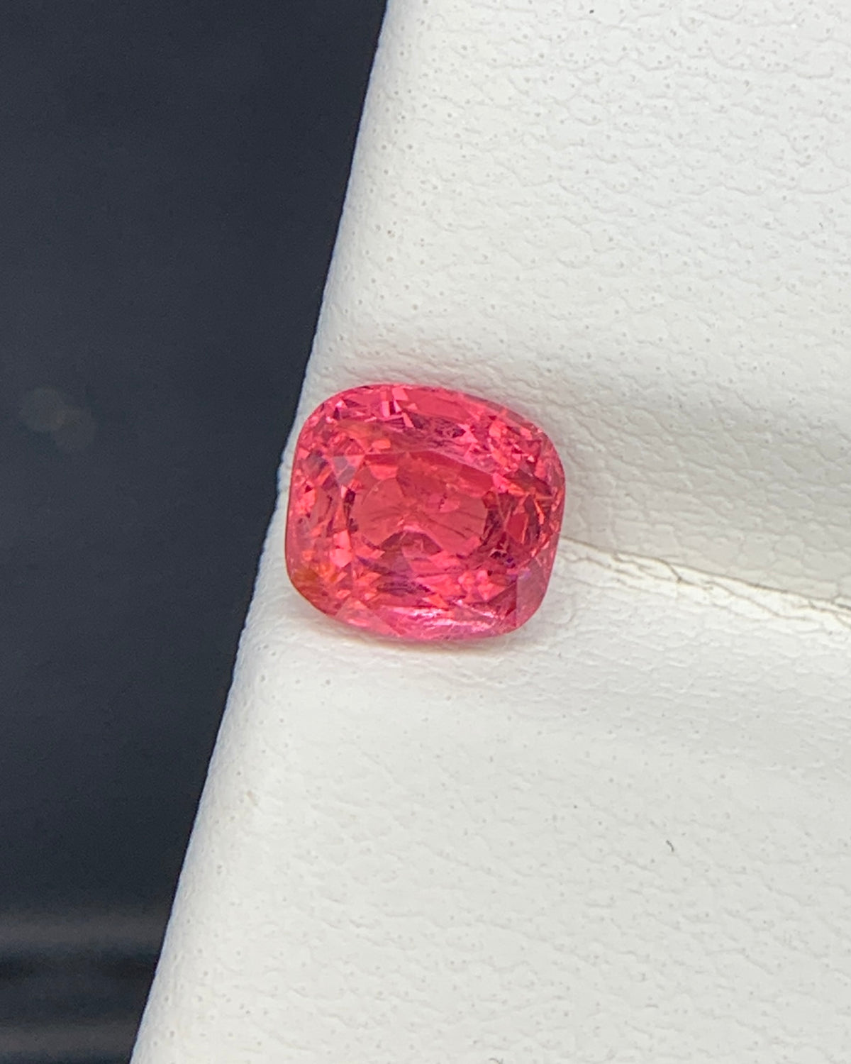 Natural Red Spinel 1.07 Carat 5.8x5.3 MM Cushion Shape Faceted Gemstone 