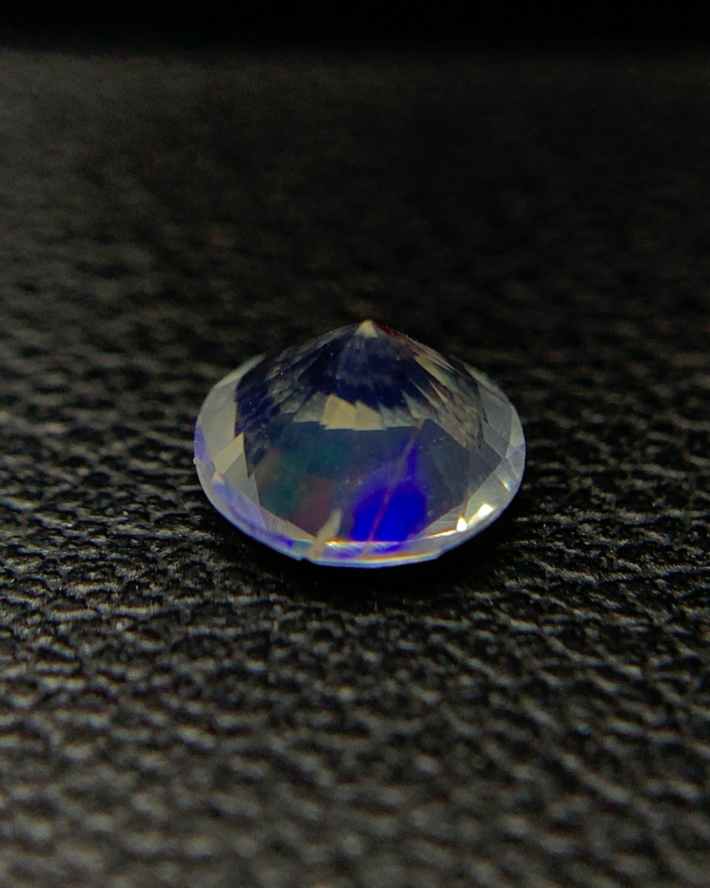 Natural Rare Water Opal 0.38 Carat 5.3x5.3 MM Round Shape Faceted Water Fire Opal