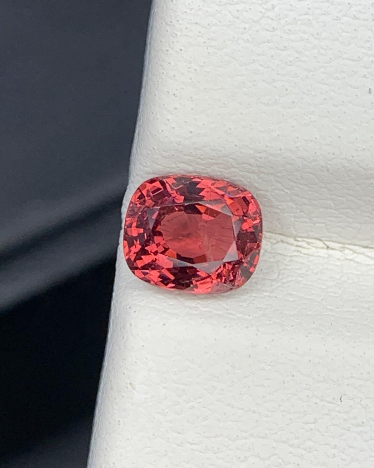Natural Red Spinel 0.88 Carat 5.8x5 MM Cushion Shape Faceted Gemstone 