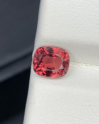 Natural Red Spinel 0.88 Carat 5.8x5 MM Cushion Shape Faceted Gemstone 