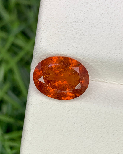 Natural Spessartite Garnet 2.45 Carat 9x7 MM Oval Shape Faceted Gemstone