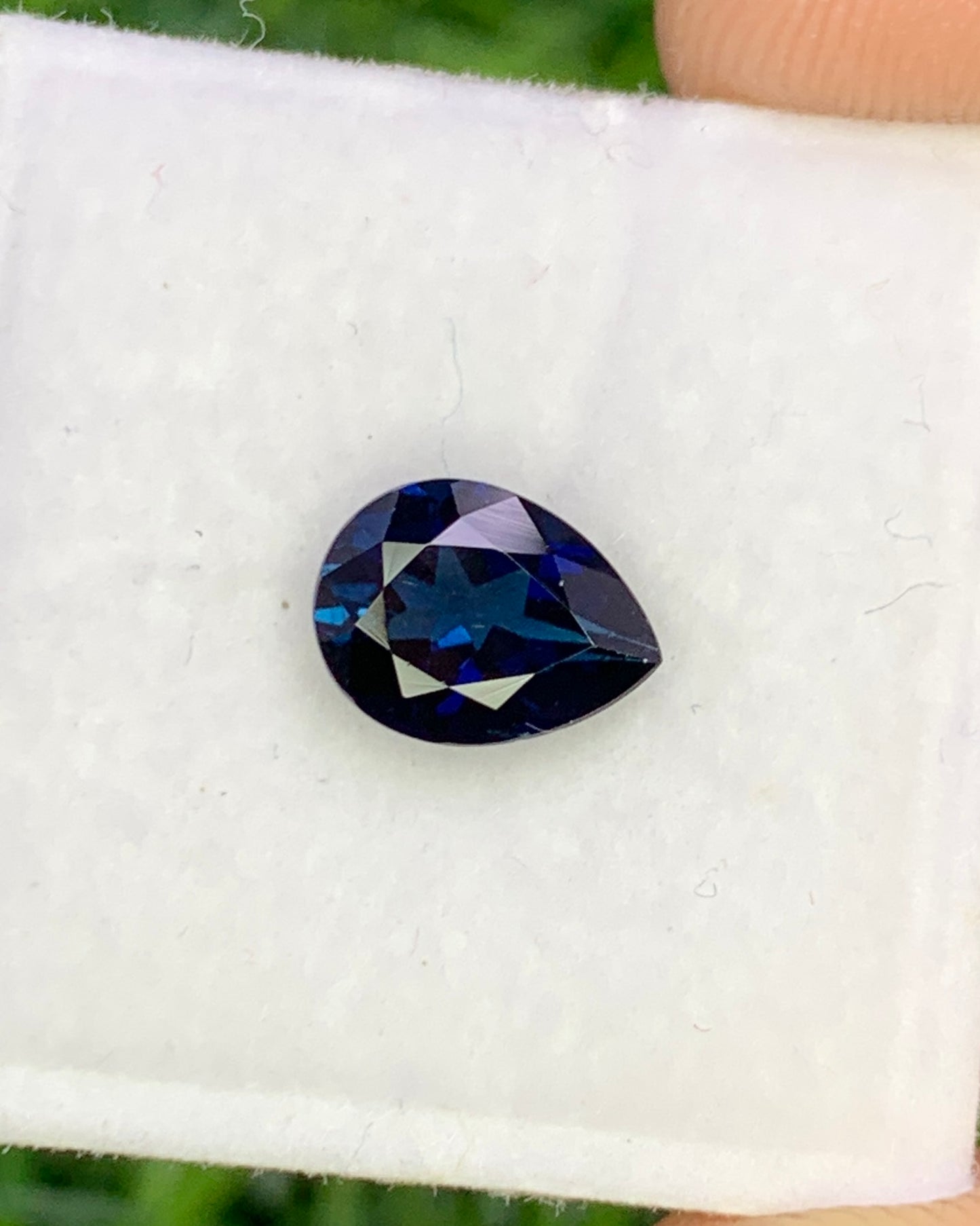 Natural Blue Tourmaline 1.08 Carat 8x6 MM Pear Shape Faceted Gemstone