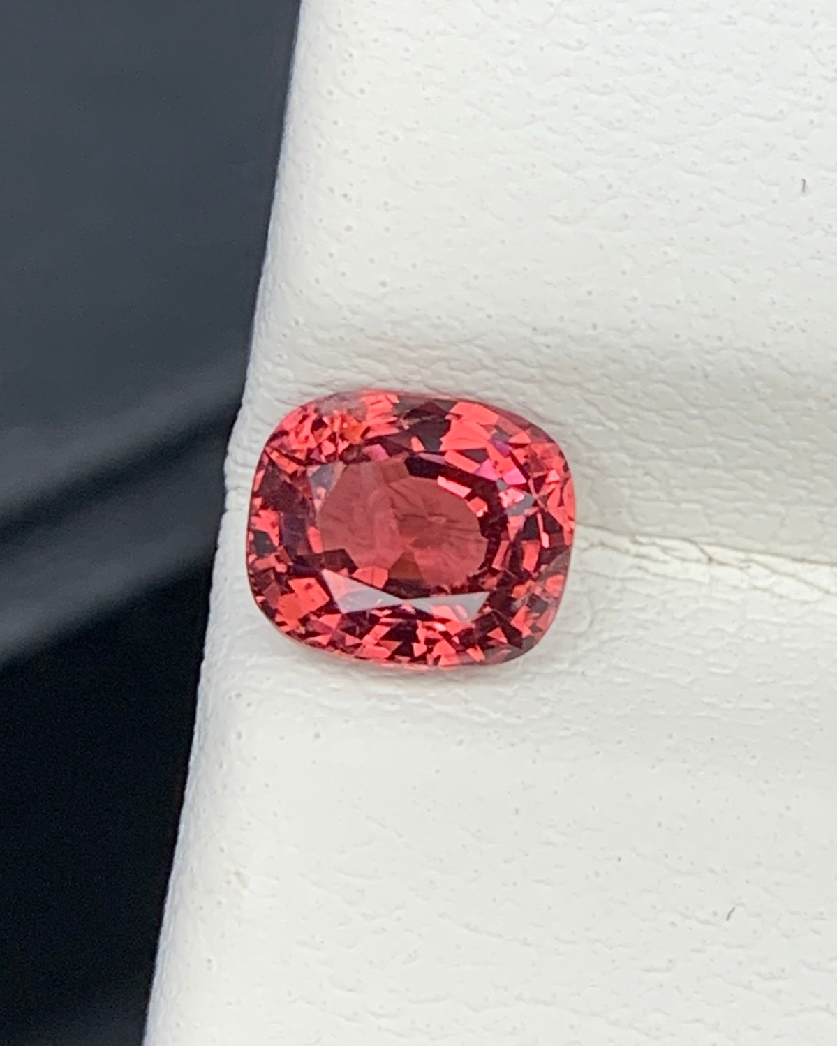 Natural Red Spinel 0.88 Carat 5.8x5 MM Cushion Shape Faceted Gemstone 
