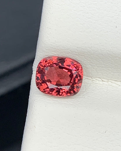 Natural Red Spinel 0.88 Carat 5.8x5 MM Cushion Shape Faceted Gemstone 