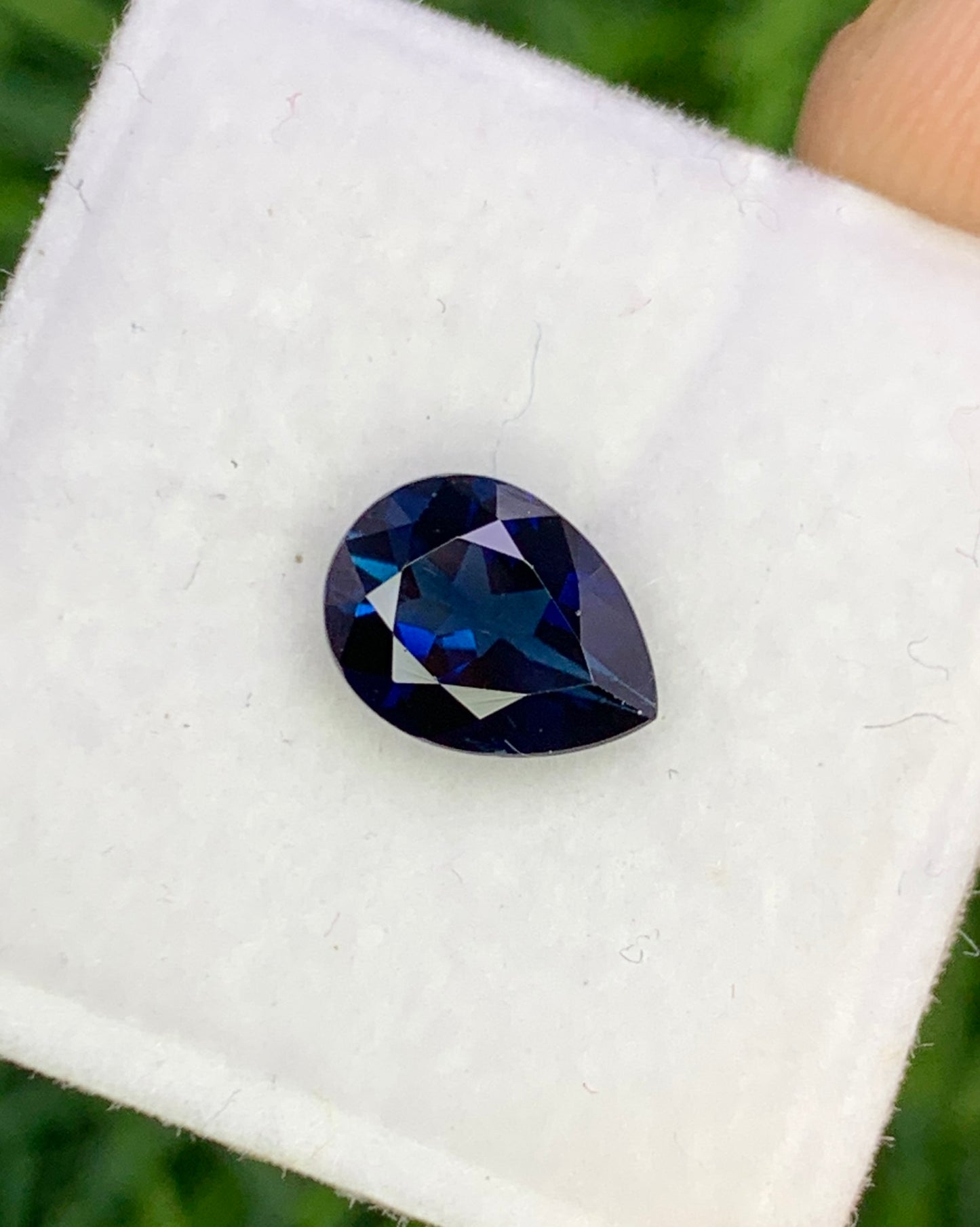 Natural Blue Tourmaline 1.08 Carat 8x6 MM Pear Shape Faceted Gemstone