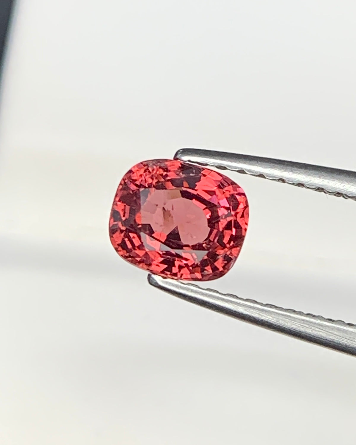 Natural Red Spinel 0.88 Carat 5.8x5 MM Cushion Shape Faceted Gemstone 