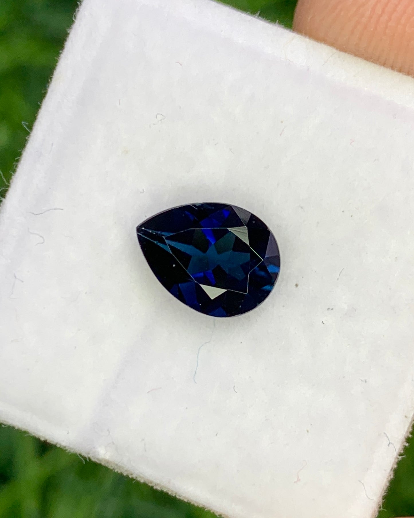 Natural Blue Tourmaline 1.08 Carat 8x6 MM Pear Shape Faceted Gemstone