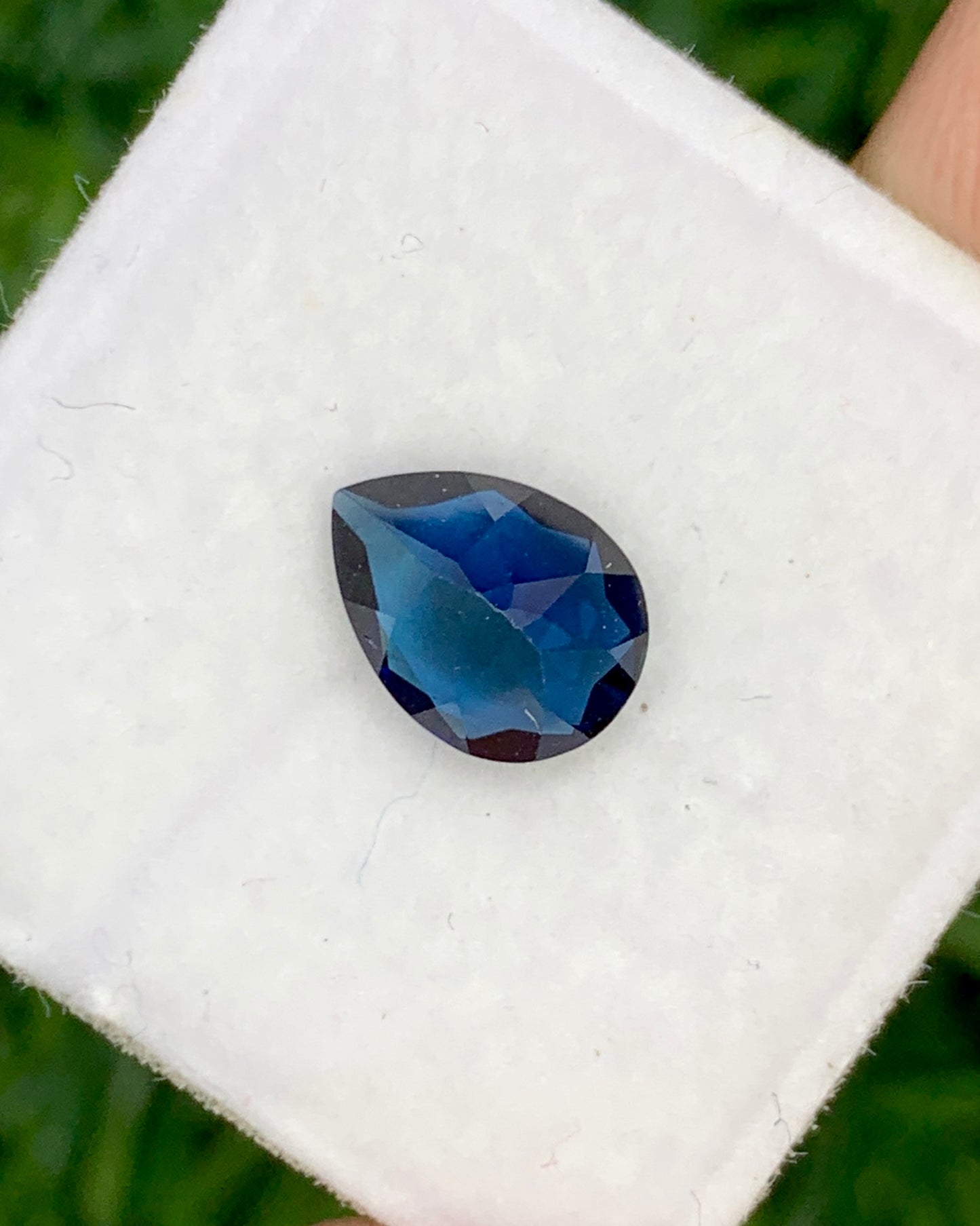 Natural Blue Tourmaline 1.08 Carat 8x6 MM Pear Shape Faceted Gemstone