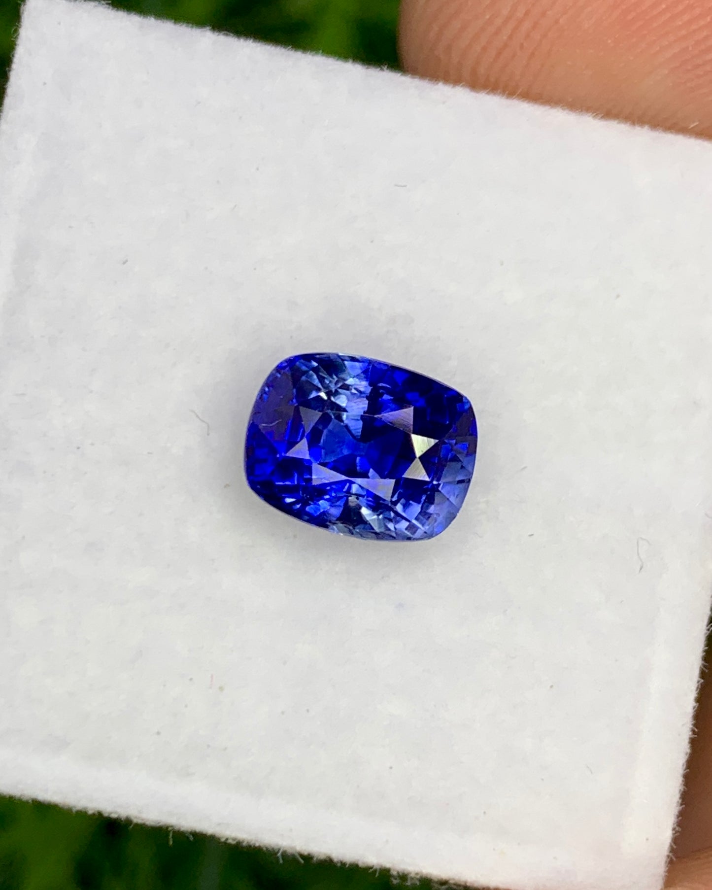 Natural Ceylon Sapphire 1.93 Carat 7.4x5.8 MM Cushion Shape Faceted Gemstone