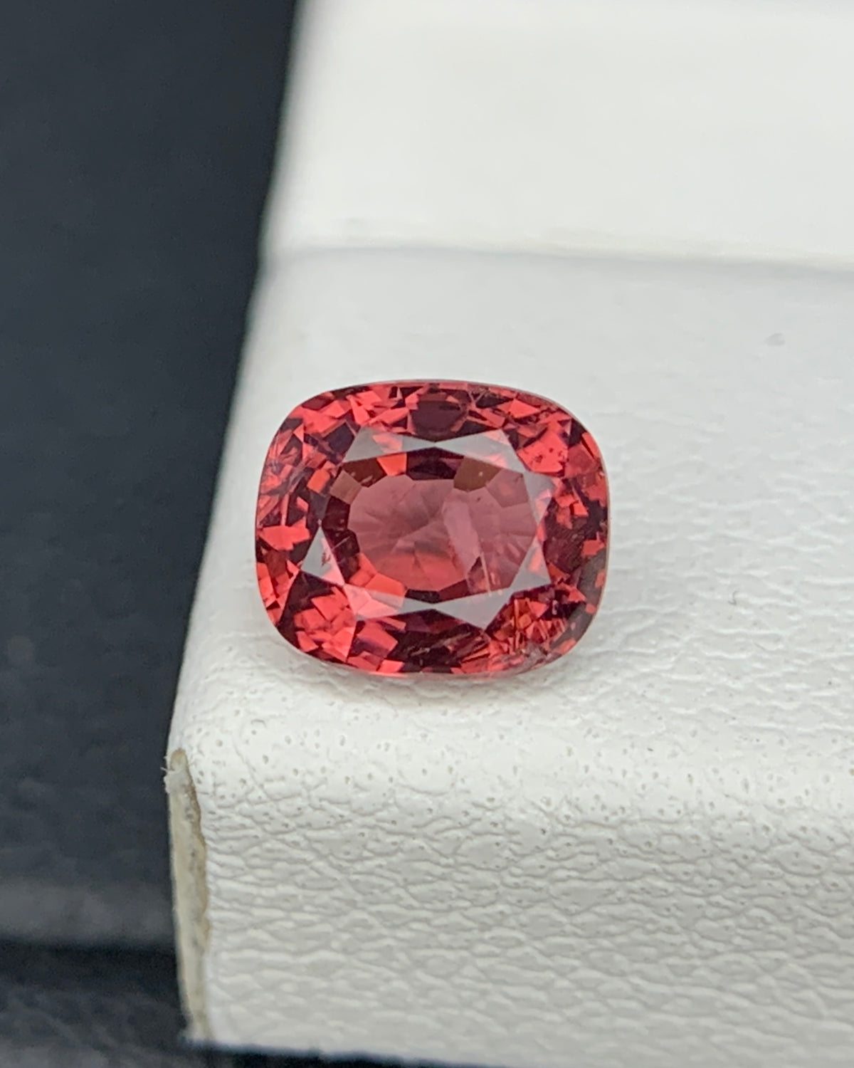 Natural Red Spinel 0.88 Carat 5.8x5 MM Cushion Shape Faceted Gemstone 