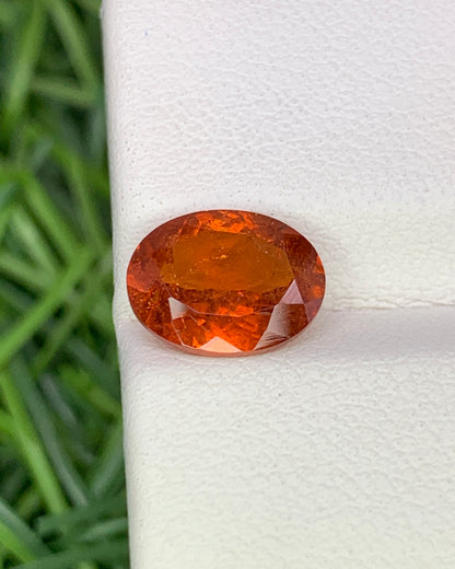 Natural Spessartite Garnet 2.45 Carat 9x7 MM Oval Shape Faceted Gemstone