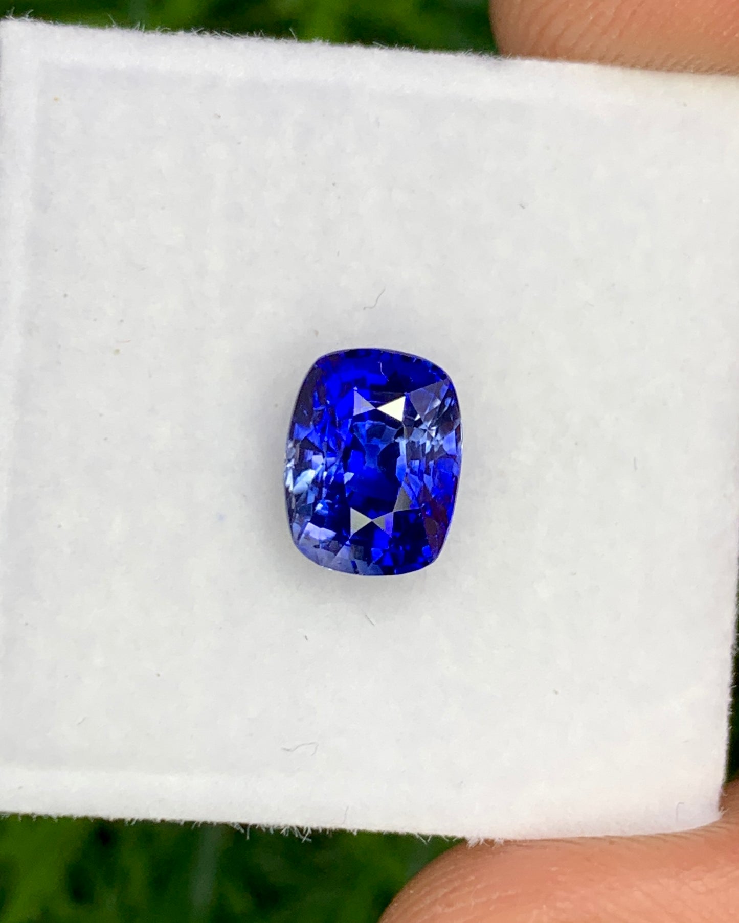 Natural Ceylon Sapphire 1.93 Carat 7.4x5.8 MM Cushion Shape Faceted Gemstone