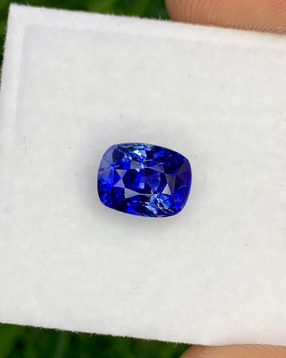 Natural Ceylon Sapphire 1.93 Carat 7.4x5.8 MM Cushion Shape Faceted Gemstone