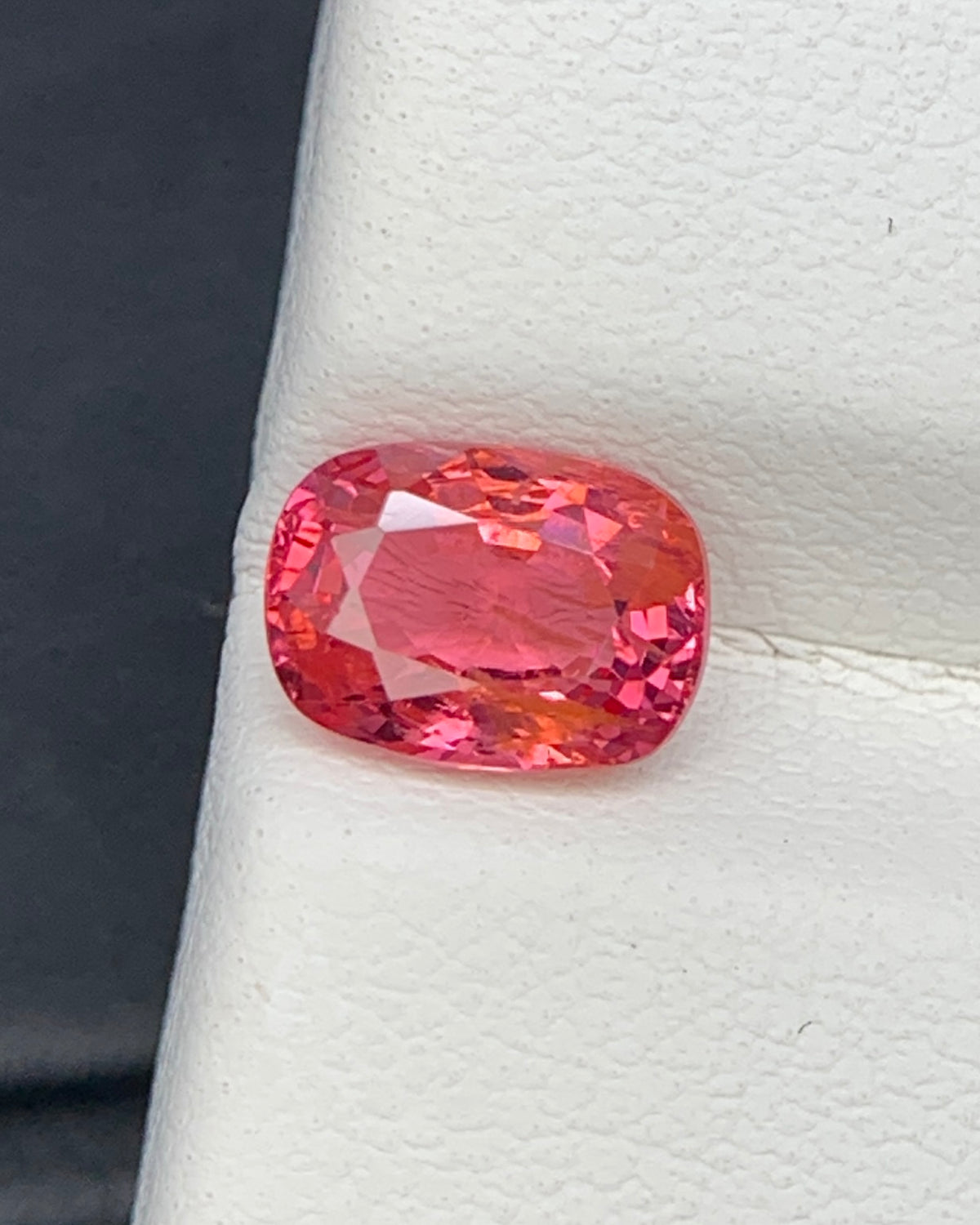 Natural Red Spinel 1.21 Carat 7.2x5.2 MM Cushion Shape Faceted Gemstone 