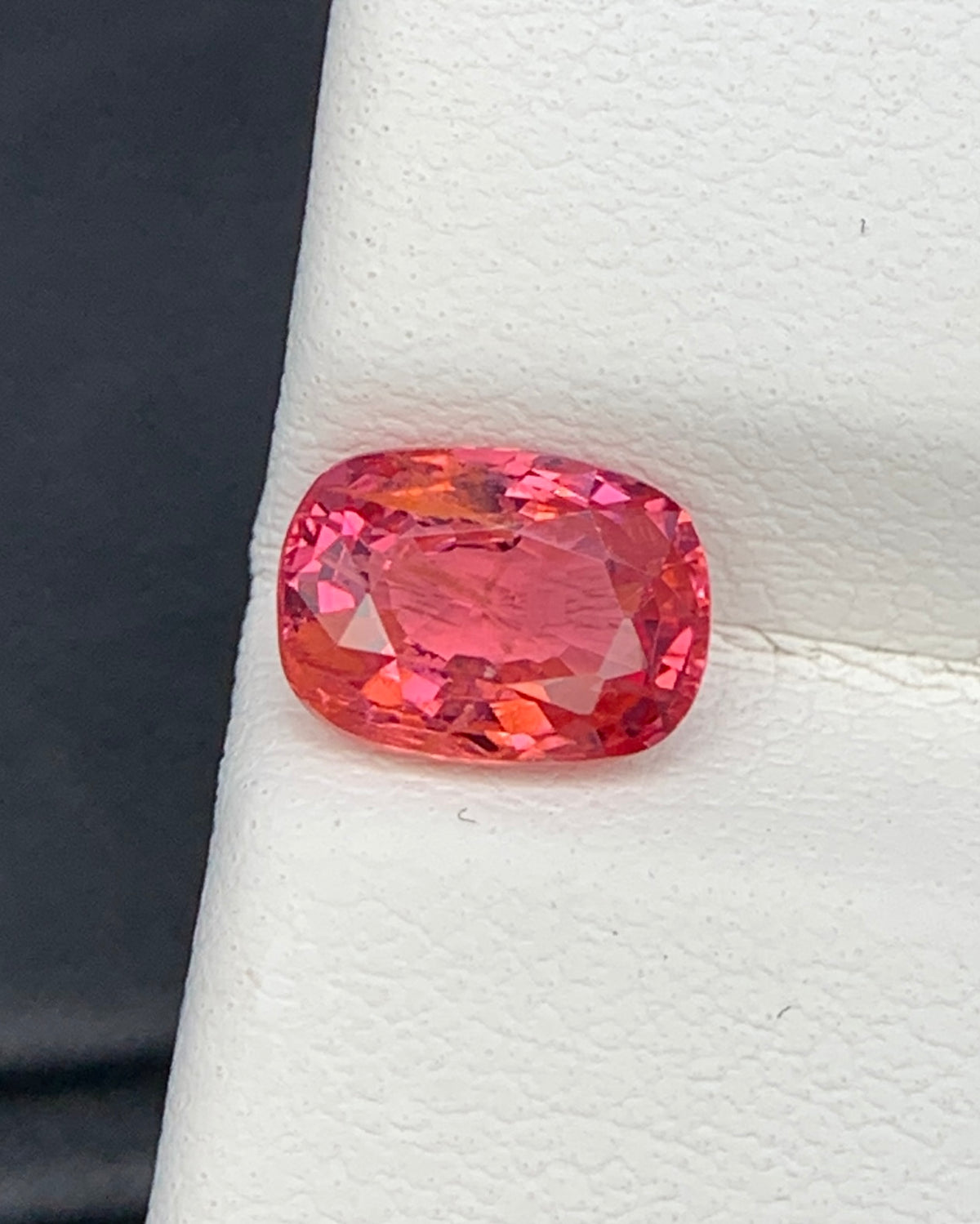 Natural Red Spinel 1.21 Carat 7.2x5.2 MM Cushion Shape Faceted Gemstone 