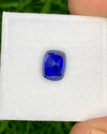 Natural Ceylon Sapphire 1.93 Carat 7.4x5.8 MM Cushion Shape Faceted Gemstone