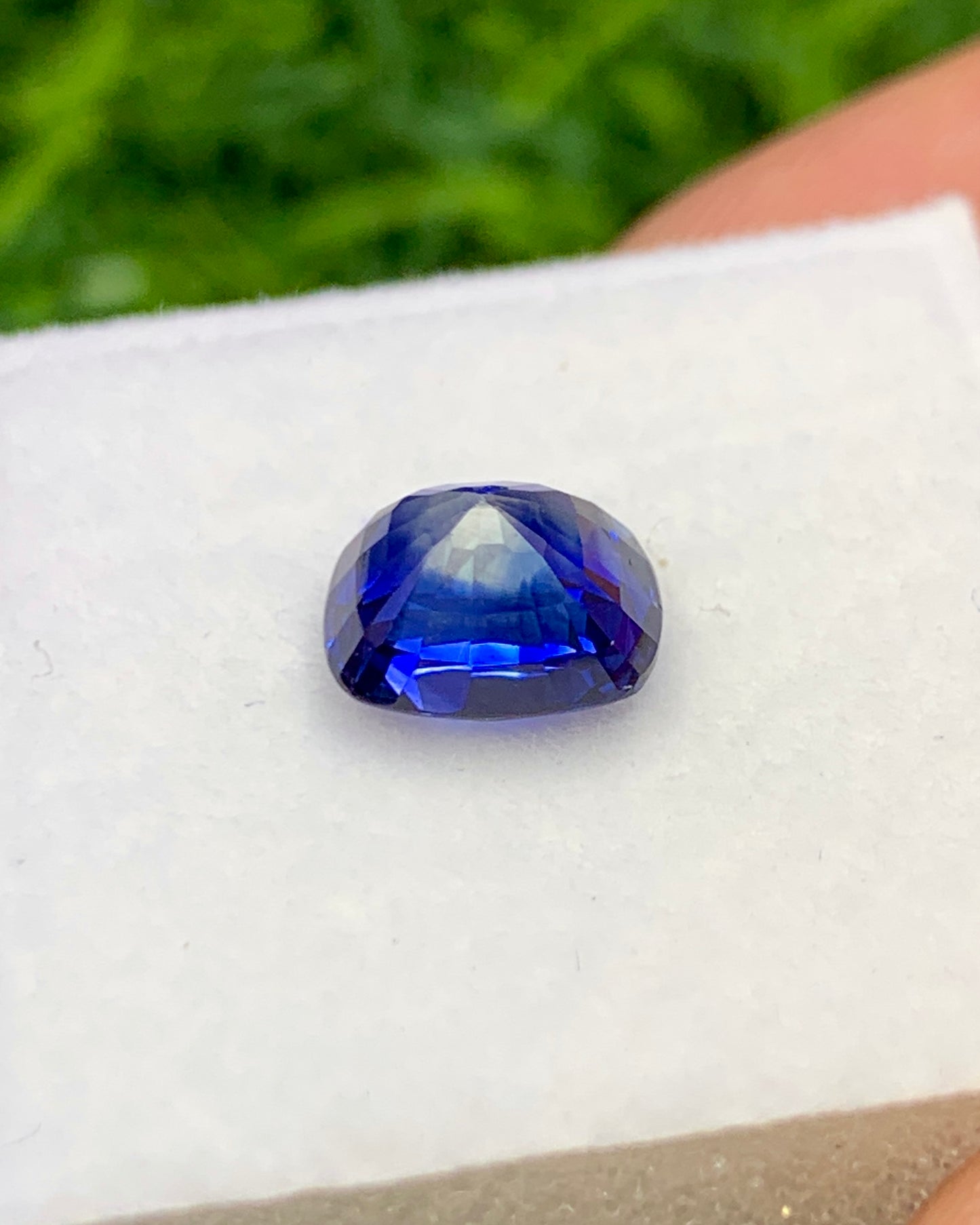 Natural Ceylon Sapphire 1.93 Carat 7.4x5.8 MM Cushion Shape Faceted Gemstone