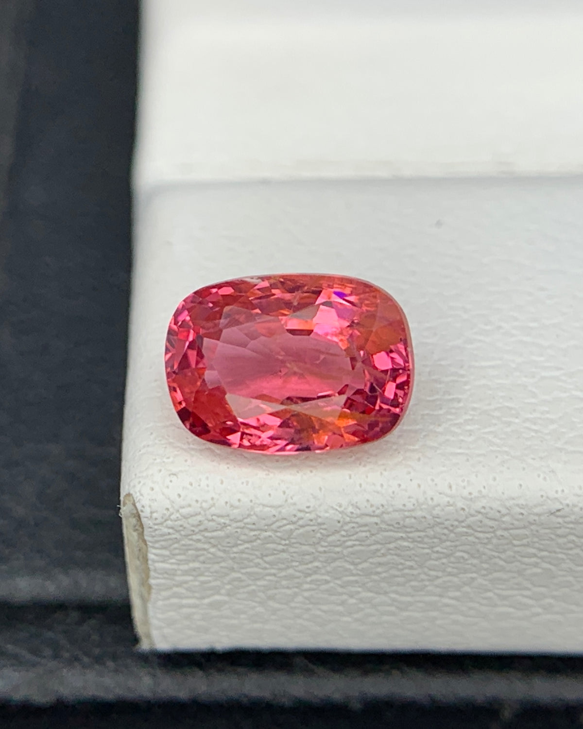 Natural Red Spinel 1.21 Carat 7.2x5.2 MM Cushion Shape Faceted Gemstone 