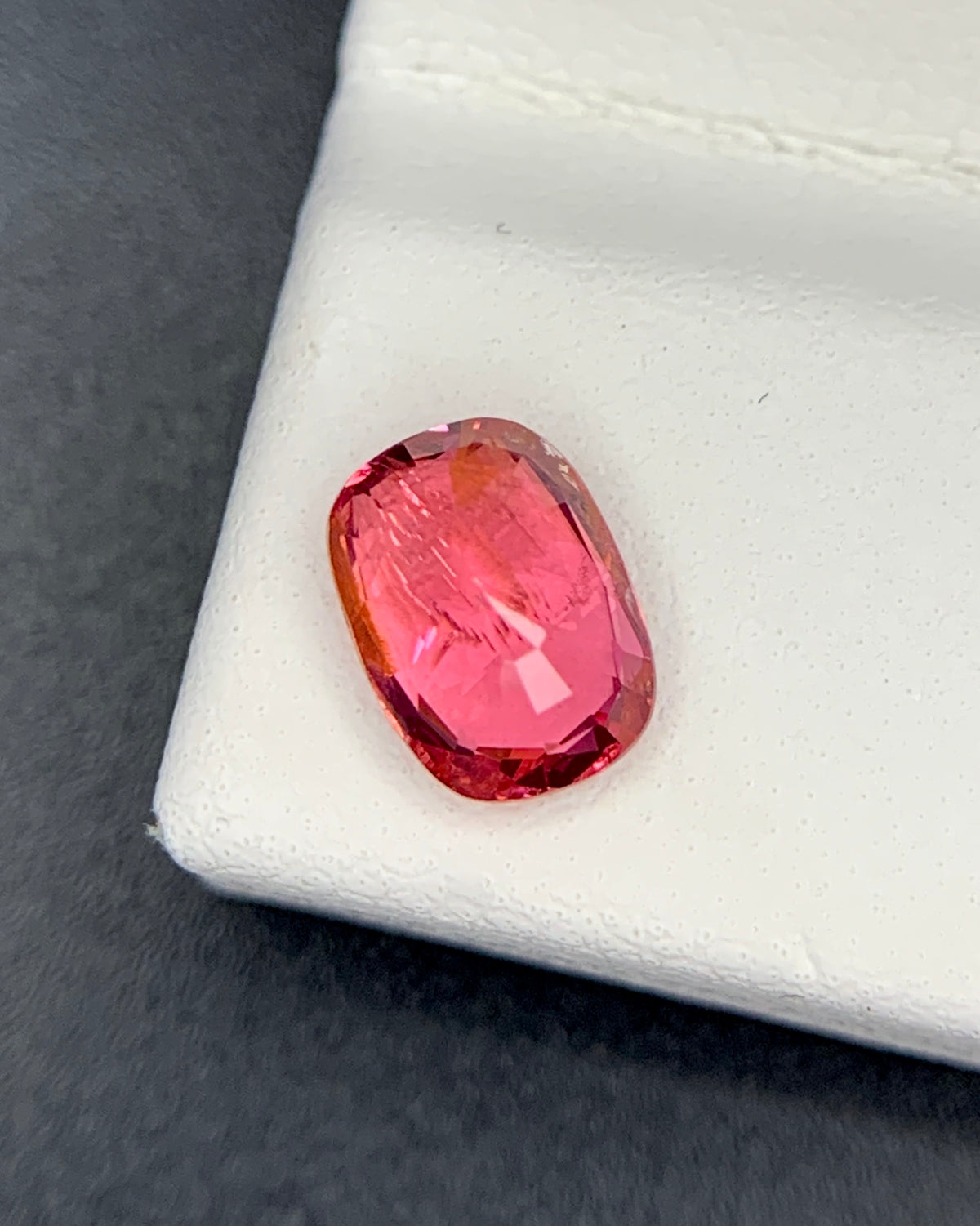 Natural Red Spinel 1.21 Carat 7.2x5.2 MM Cushion Shape Faceted Gemstone 