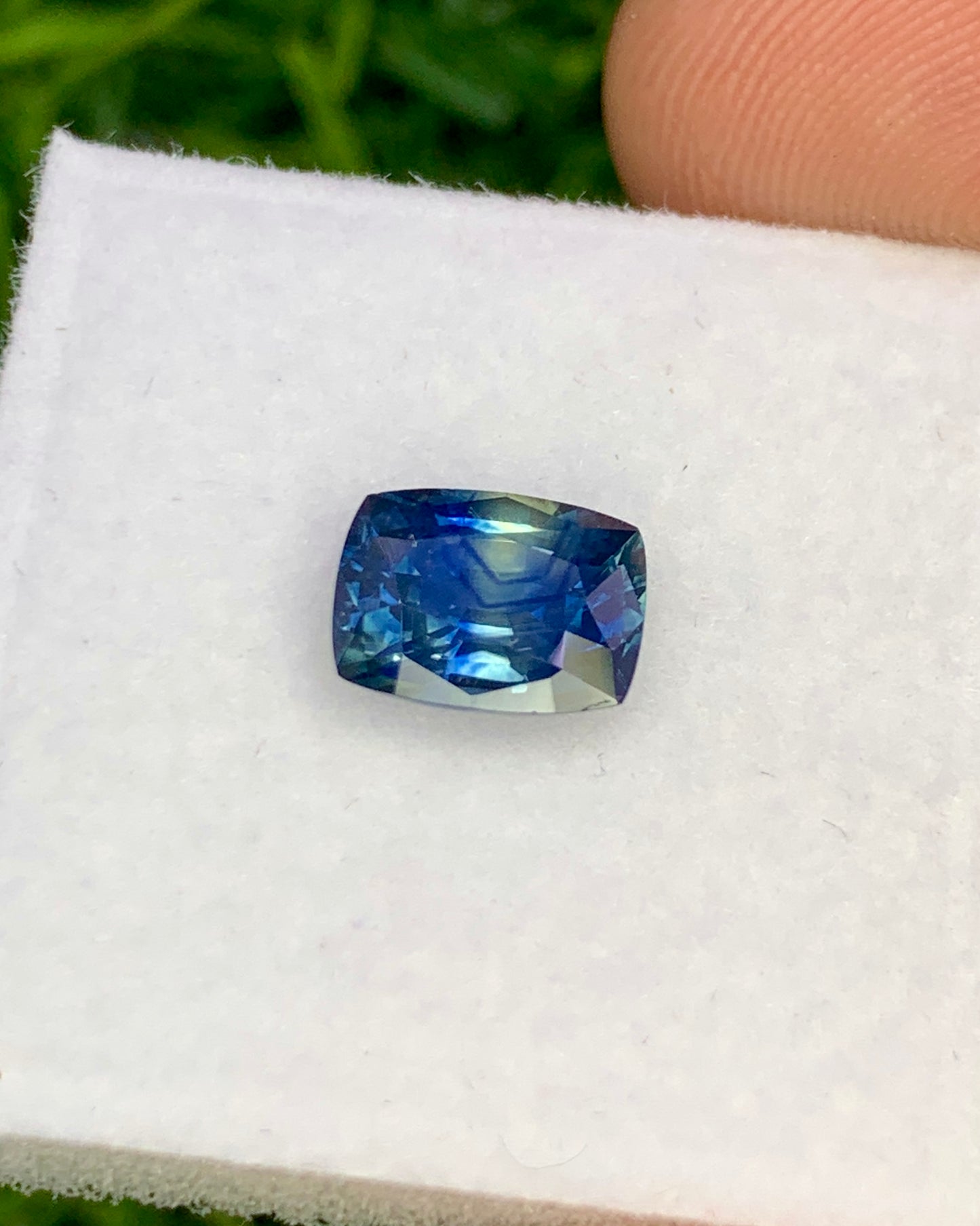 Natural Sapphire 1.57 Carat 7.6x5.6 MM Cushion Shape Faceted Gemstone