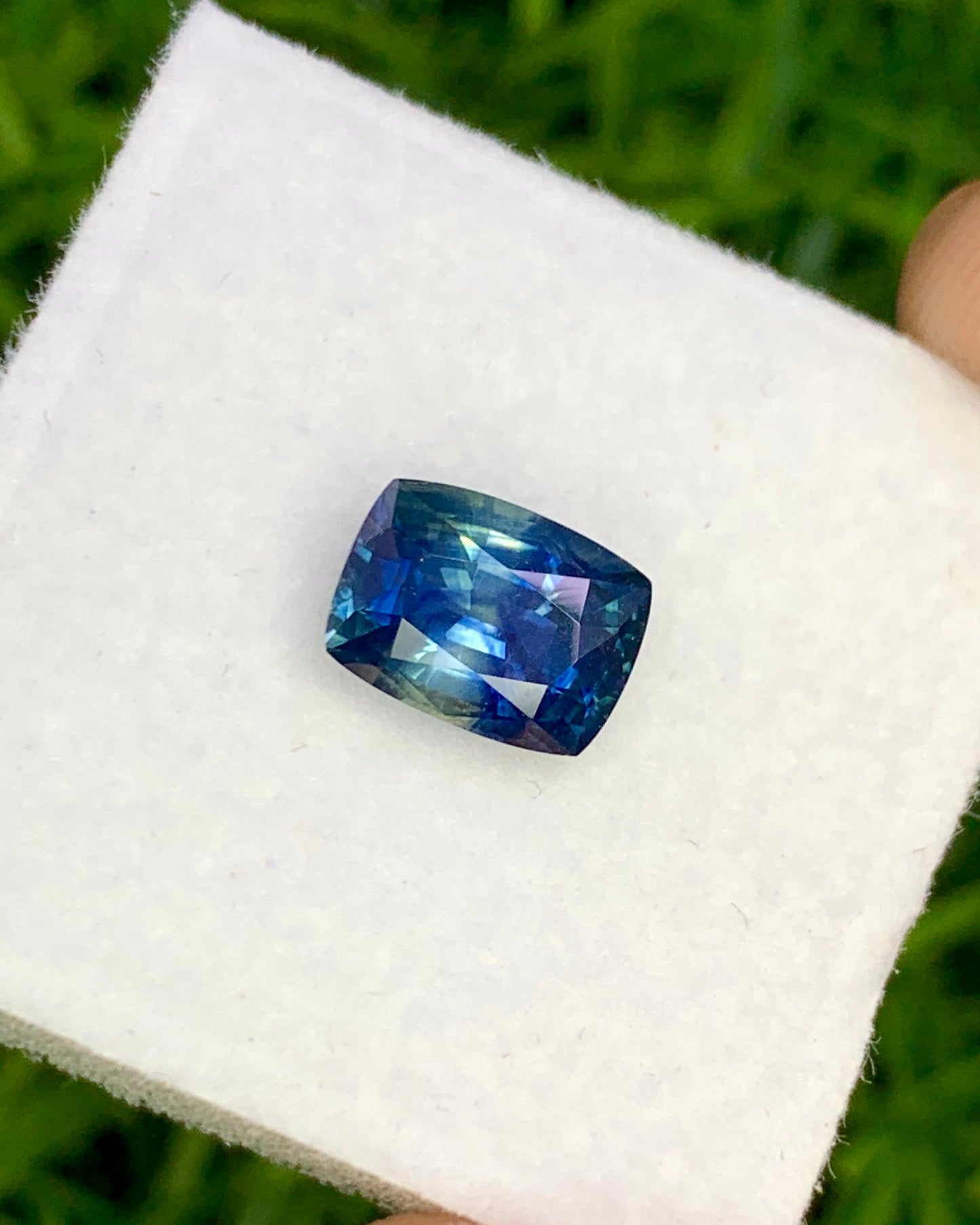 Natural Sapphire 1.57 Carat 7.6x5.6 MM Cushion Shape Faceted Gemstone