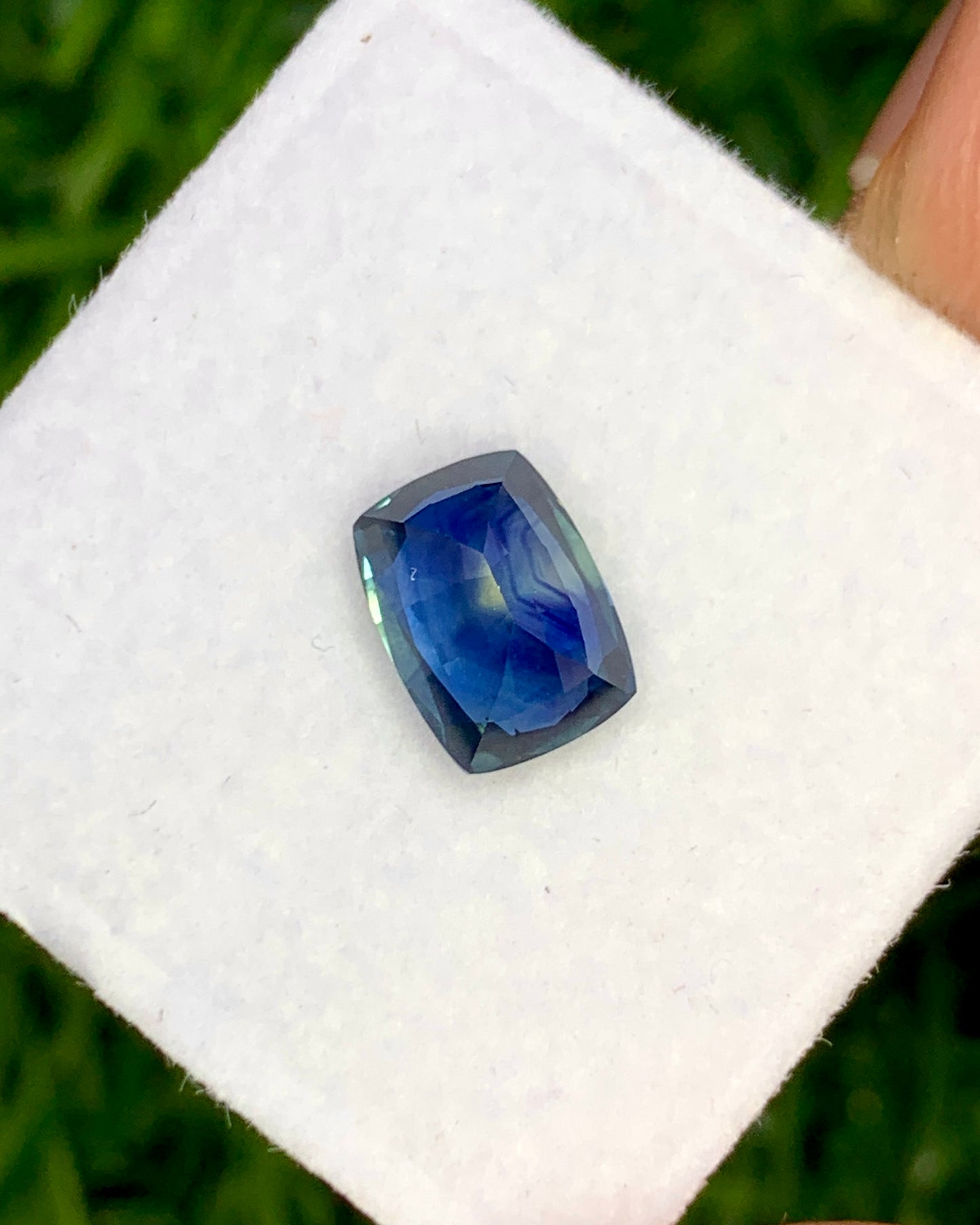 Natural Sapphire 1.57 Carat 7.6x5.6 MM Cushion Shape Faceted Gemstone