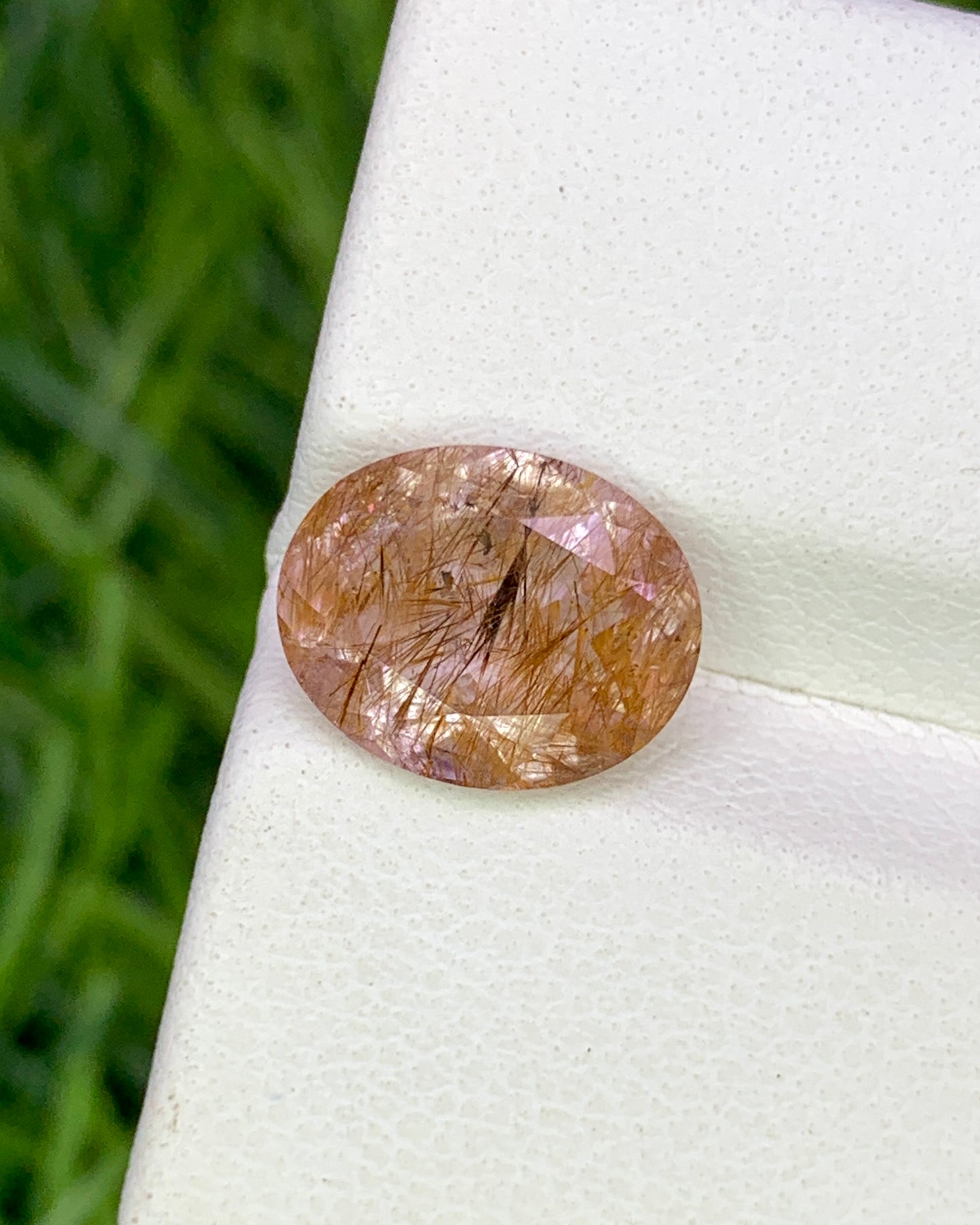 Natural Super Seven 2.30 Carat 10x8 MM Oval Shape Faceted Gemstone with 7 Crystals Healing Stone Seven Chakra Melody Stone