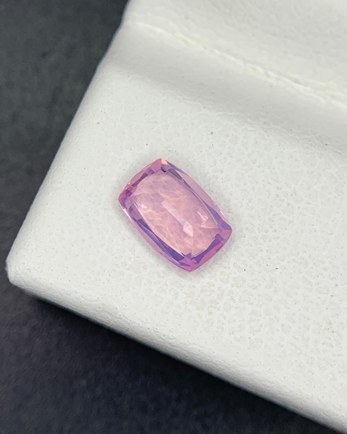 Natural Lavender Spinel 0.54 Carat 6x4 MM Cushion Shape Faceted Gemstone