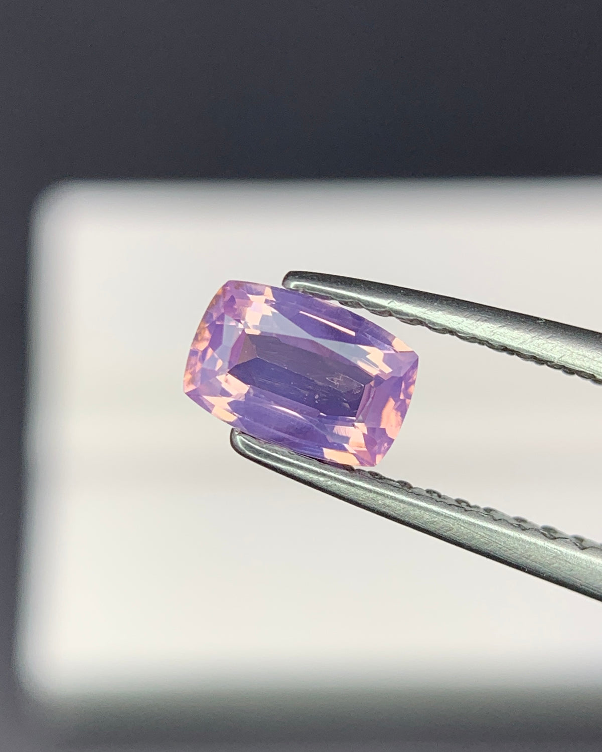 Natural Lavender Spinel 0.54 Carat 6x4 MM Cushion Shape Faceted Gemstone