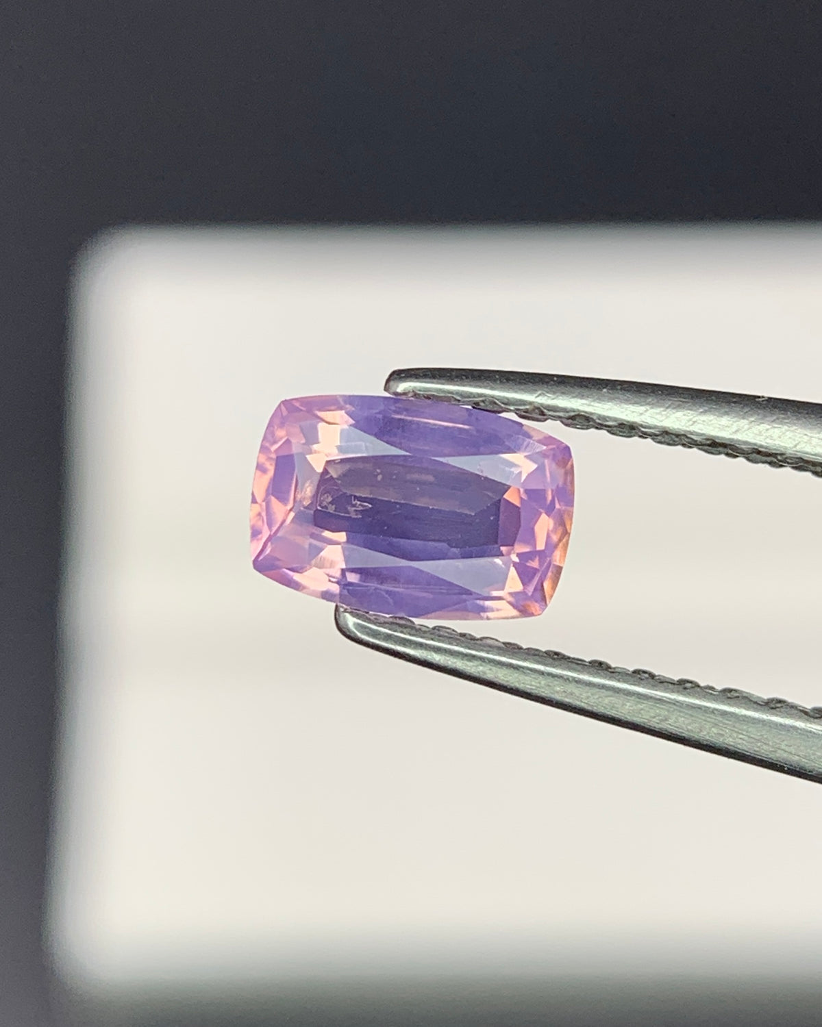 Natural Lavender Spinel 0.54 Carat 6x4 MM Cushion Shape Faceted Gemstone