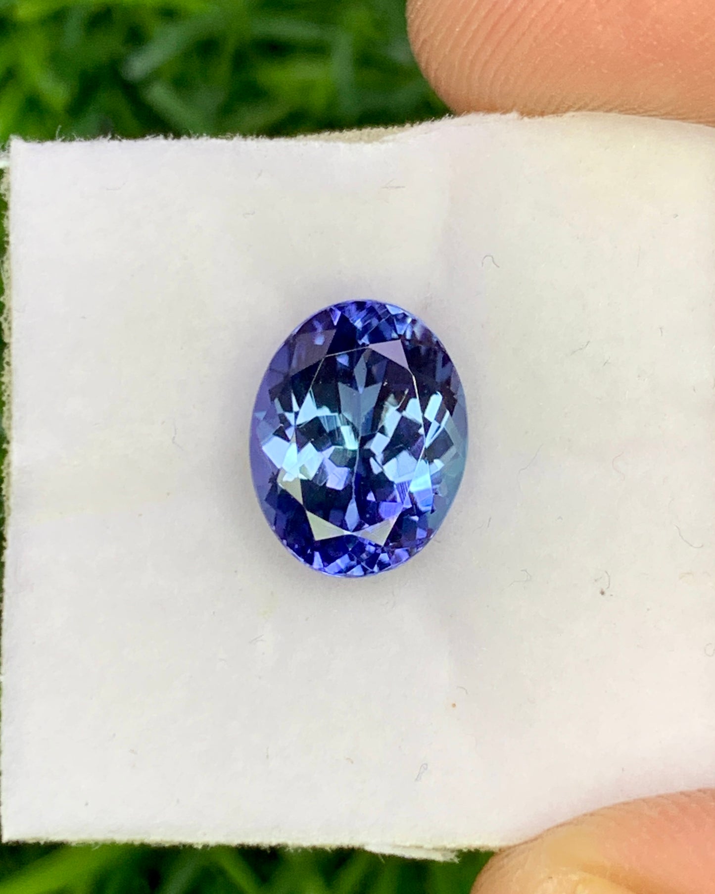 Natural Bi Color Tanzanite 2.67 Carat 9.5x7.5 MM Oval Shape Faceted Gemstone