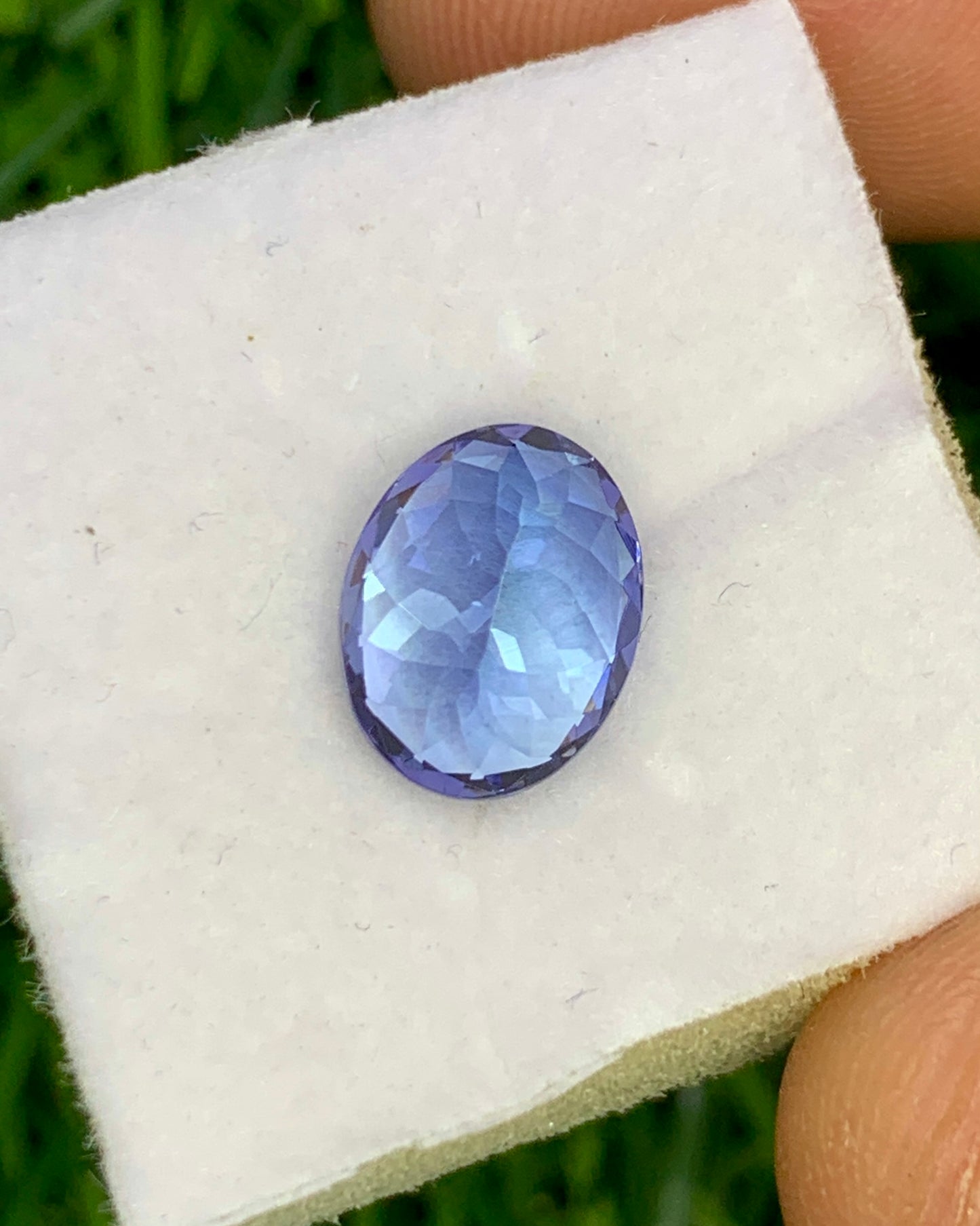 Natural Bi Color Tanzanite 2.67 Carat 9.5x7.5 MM Oval Shape Faceted Gemstone