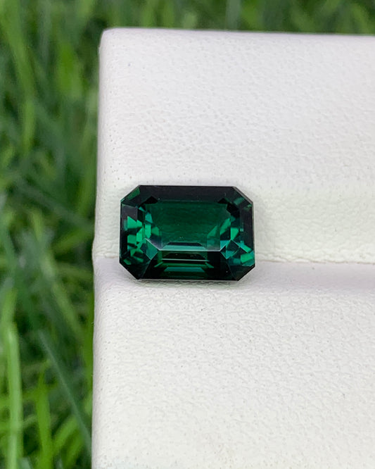 Natural Indicolite Tourmaline 2.47 Carat 9x7 MM Octagon Shape Faceted Gemstone