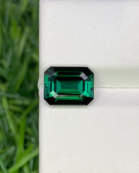 Natural Indicolite Tourmaline 2.47 Carat 9x7 MM Octagon Shape Faceted Gemstone