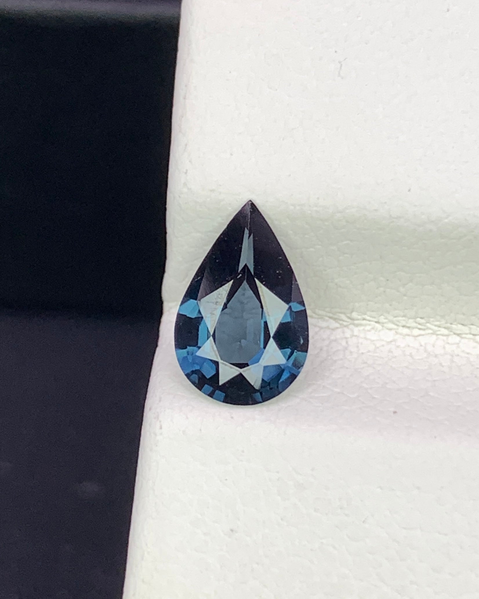 Natural Blue Spinel 0.94 Carat 8.7x5.7 MM Pear Shape Faceted Gemstone 