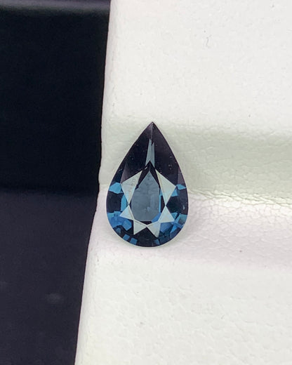 Natural Blue Spinel 0.94 Carat 8.7x5.7 MM Pear Shape Faceted Gemstone 