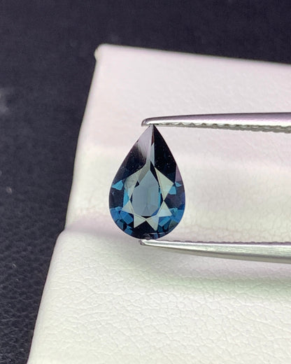 Natural Blue Spinel 0.94 Carat 8.7x5.7 MM Pear Shape Faceted Gemstone 