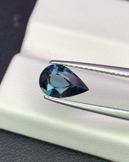 Natural Blue Spinel 0.94 Carat 8.7x5.7 MM Pear Shape Faceted Gemstone 