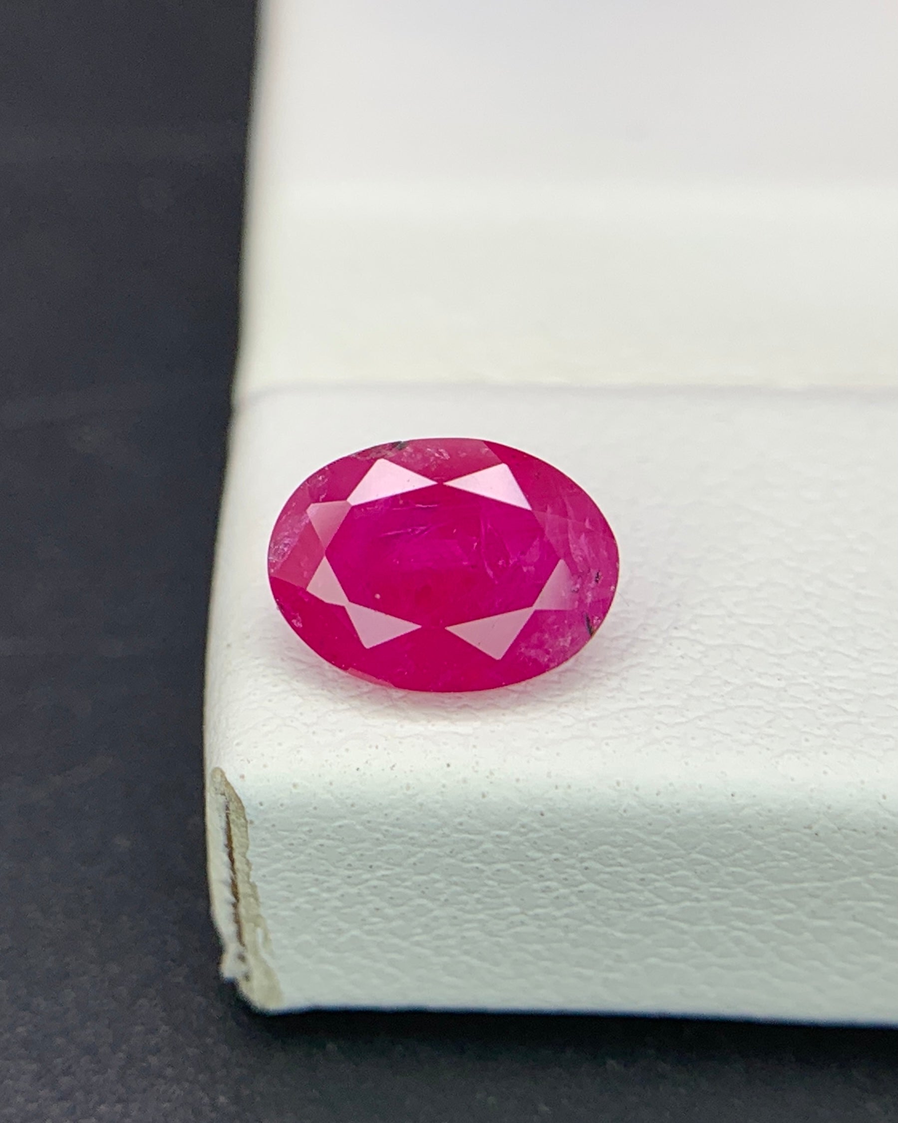 Natural Ruby 1.51 Carat 7.8x5.7 MM Oval Shape Faceted Gemstone 