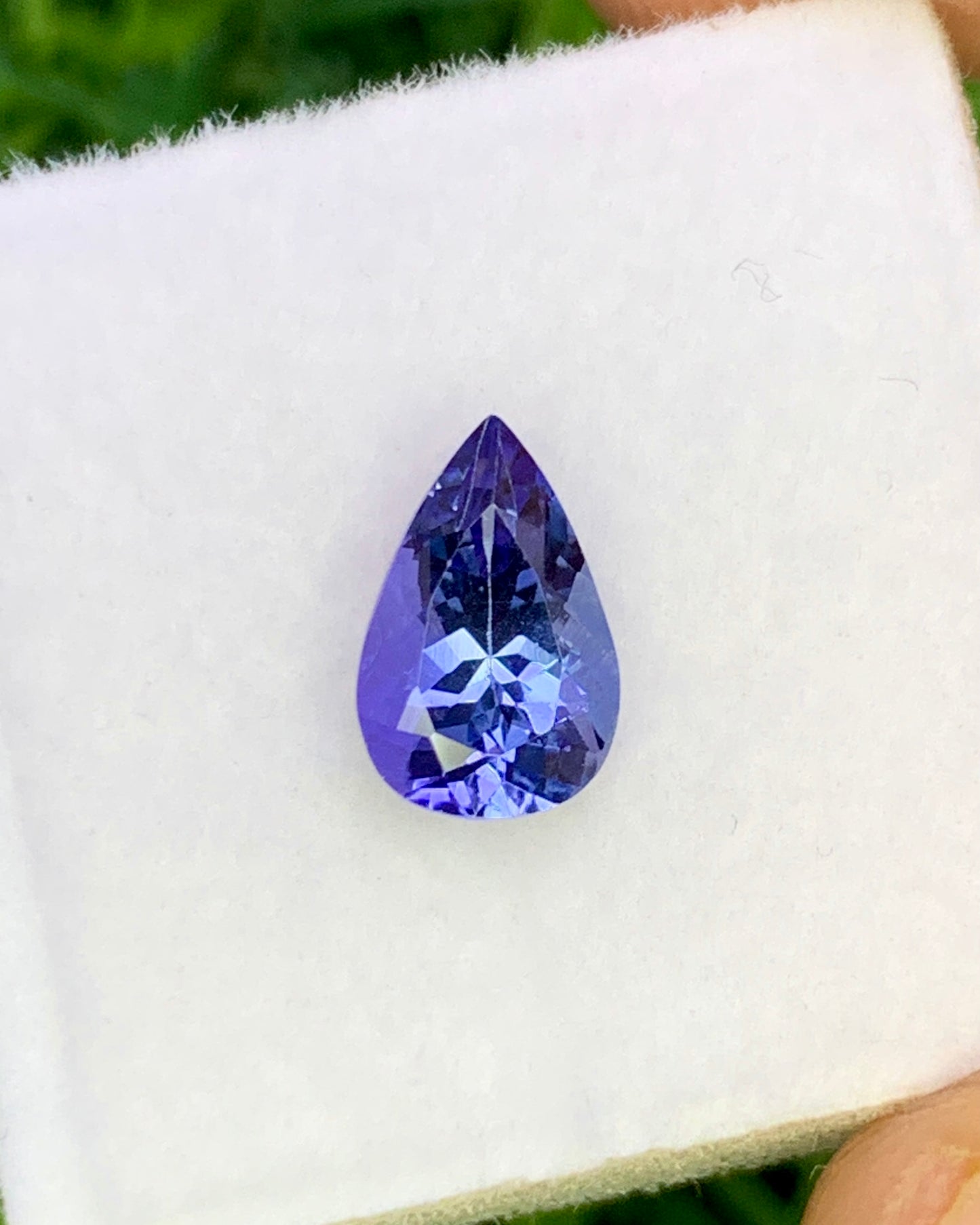 Natural Bi Color Tanzanite 1.35 Carat 9x5.9 MM Pear Shape Faceted Gemstone