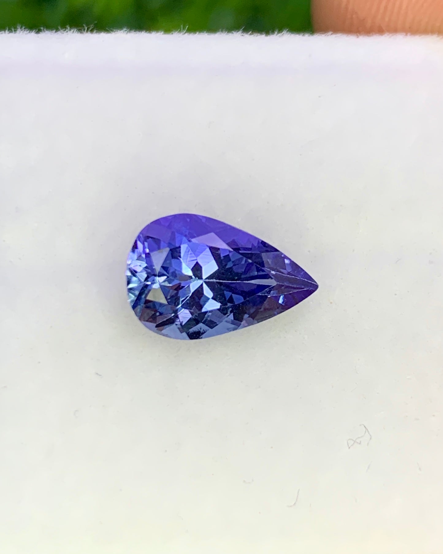 Natural Bi Color Tanzanite 1.35 Carat 9x5.9 MM Pear Shape Faceted Gemstone