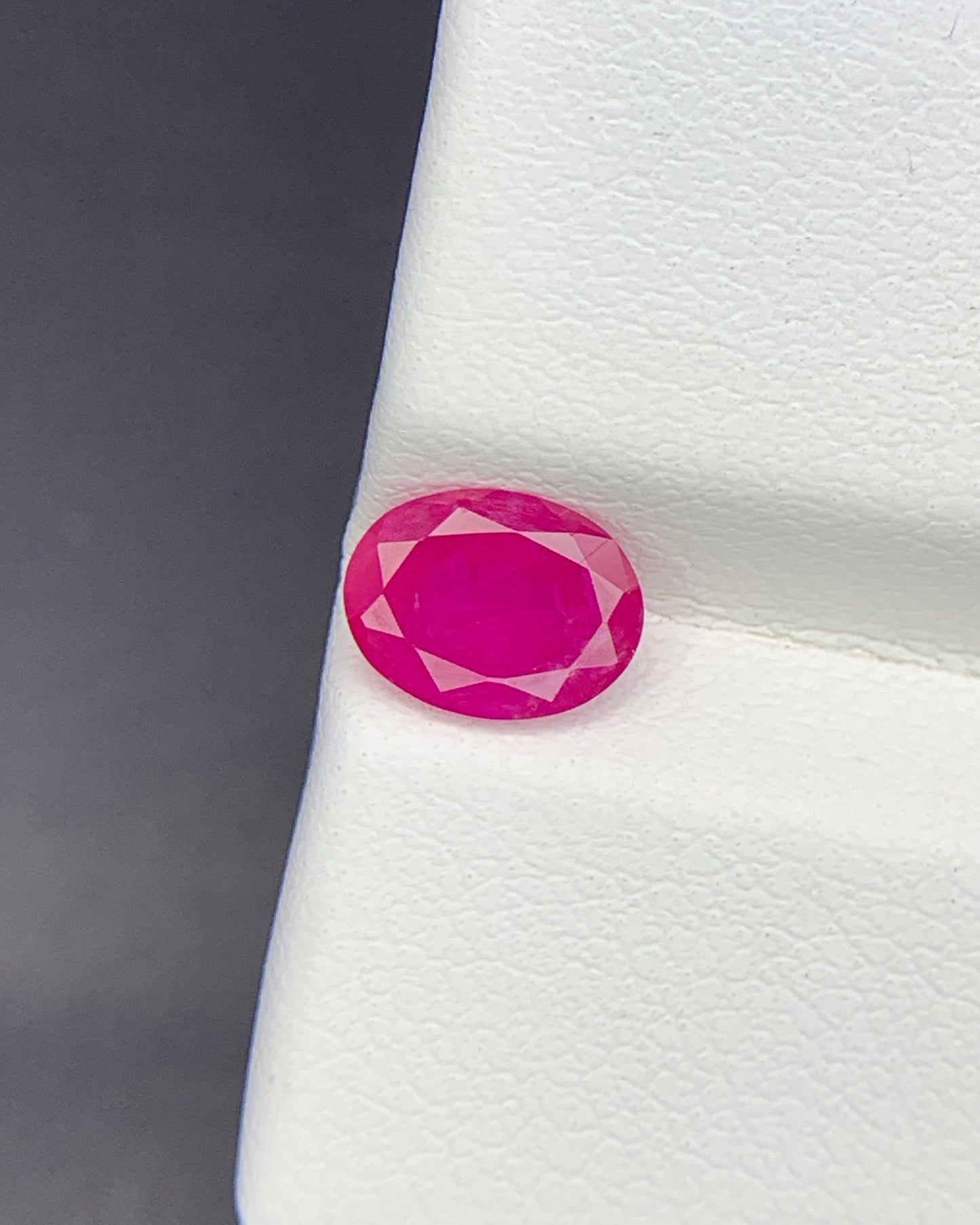 Natural Ruby 1.09 Carat 7.3x5.5 MM Oval Shape Faceted Gemstone 