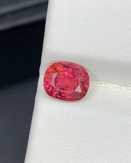 Natural Red Spinel 1.05 Carat 6.5x5.5 MM Cushion Shape Faceted Gemstone 