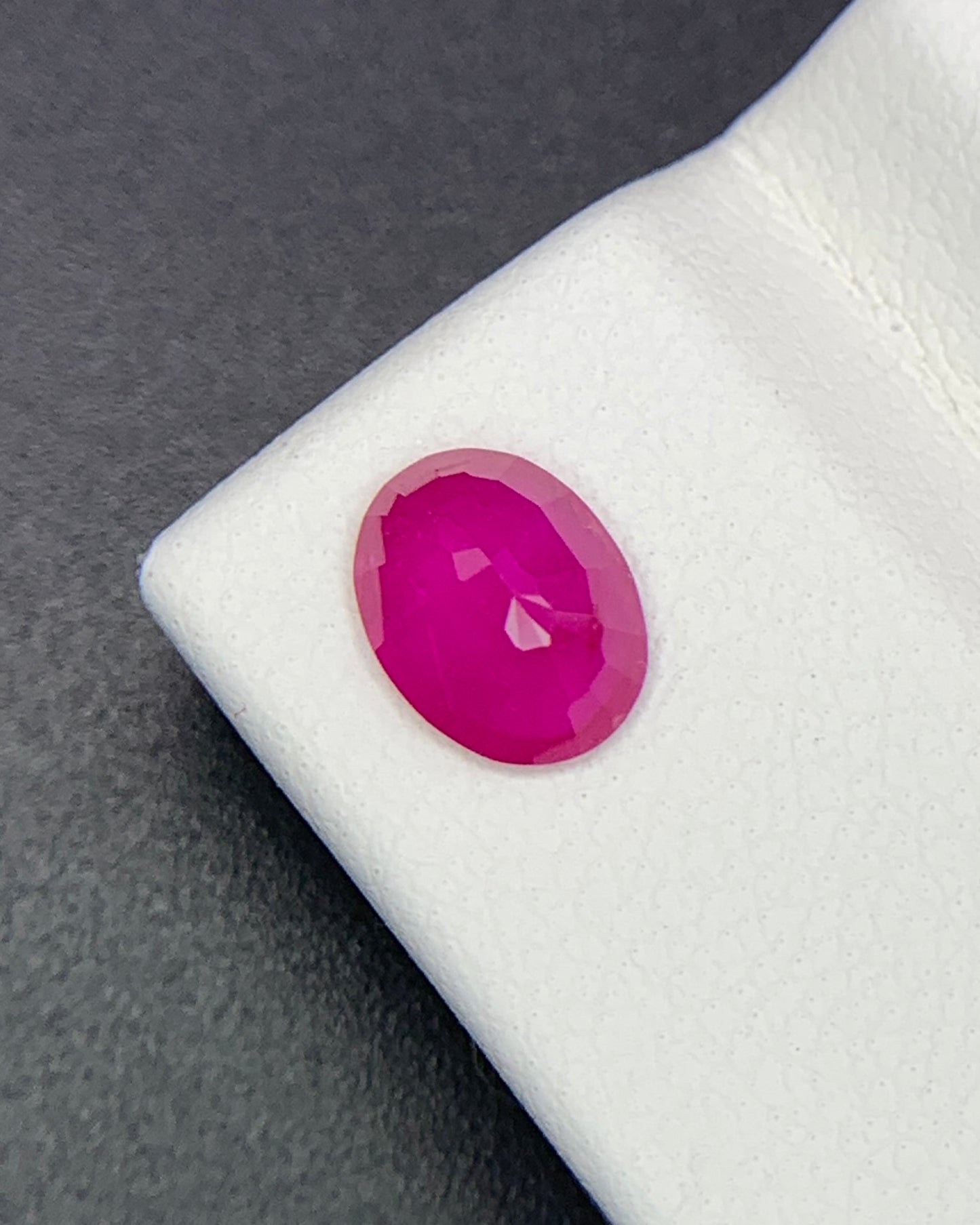 Natural Ruby 1.09 Carat 7.3x5.5 MM Oval Shape Faceted Gemstone 