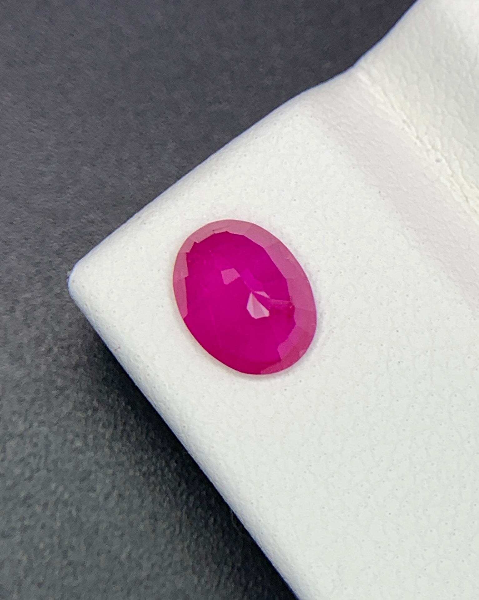 Natural Ruby 1.09 Carat 7.3x5.5 MM Oval Shape Faceted Gemstone 