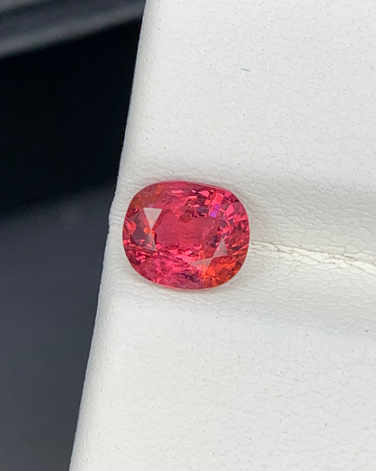 Natural Red Spinel 1.05 Carat 6.5x5.5 MM Cushion Shape Faceted Gemstone 