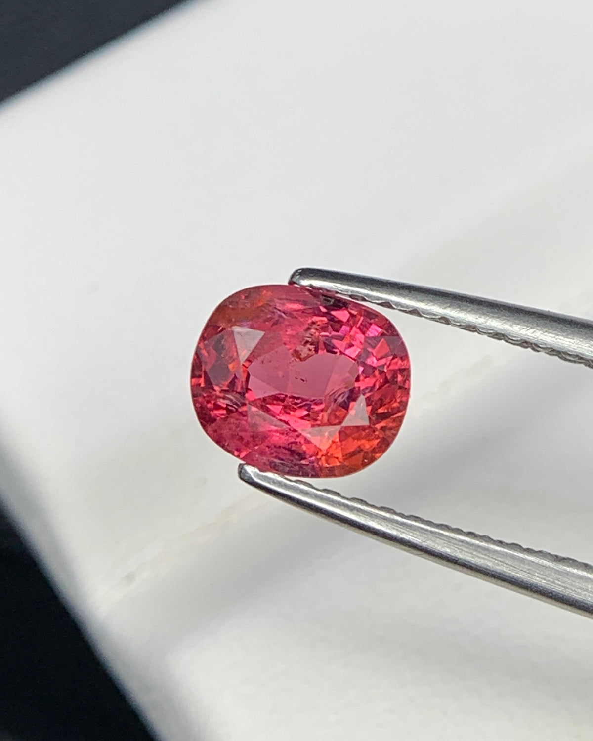 Natural Red Spinel 1.05 Carat 6.5x5.5 MM Cushion Shape Faceted Gemstone 