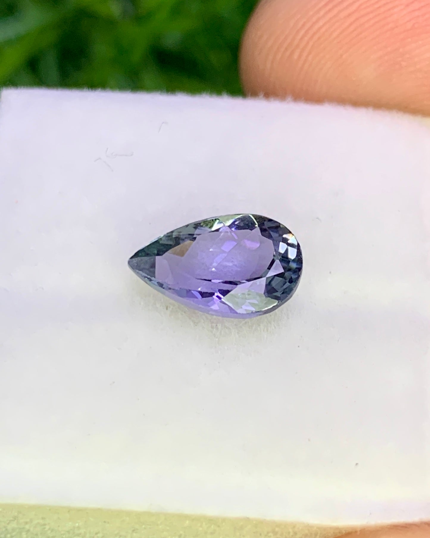 Natural Bi Color Tanzanite 1.41 Carat 9x6 MM Pear Shape Faceted Gemstone