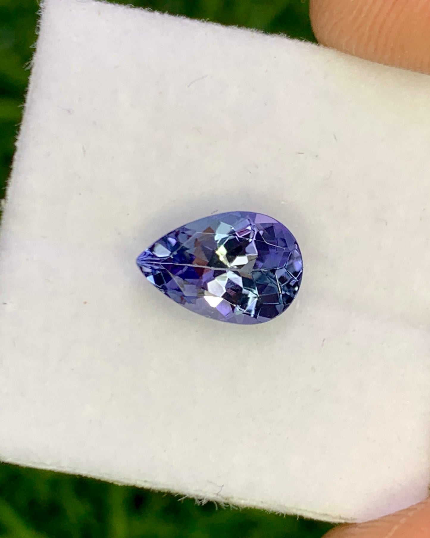 Natural Purple Tanzanite 1.40 Carat 9x6 MM Pear Shape Faceted Gemstone